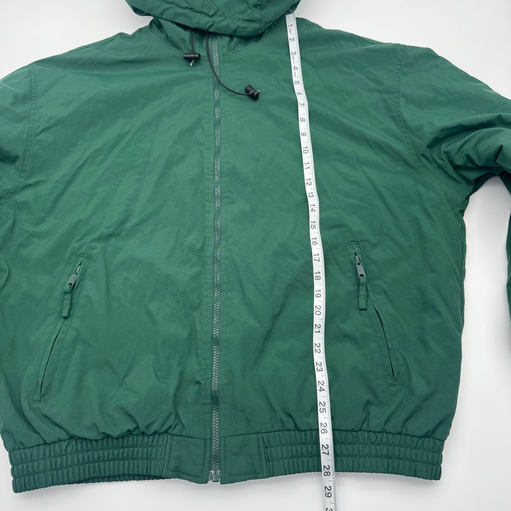 Vintage Cabelas Outdoor Gear Mens XL Green Hooded Insulated Jacket Coat Gorpcore - Picture 8 of 8